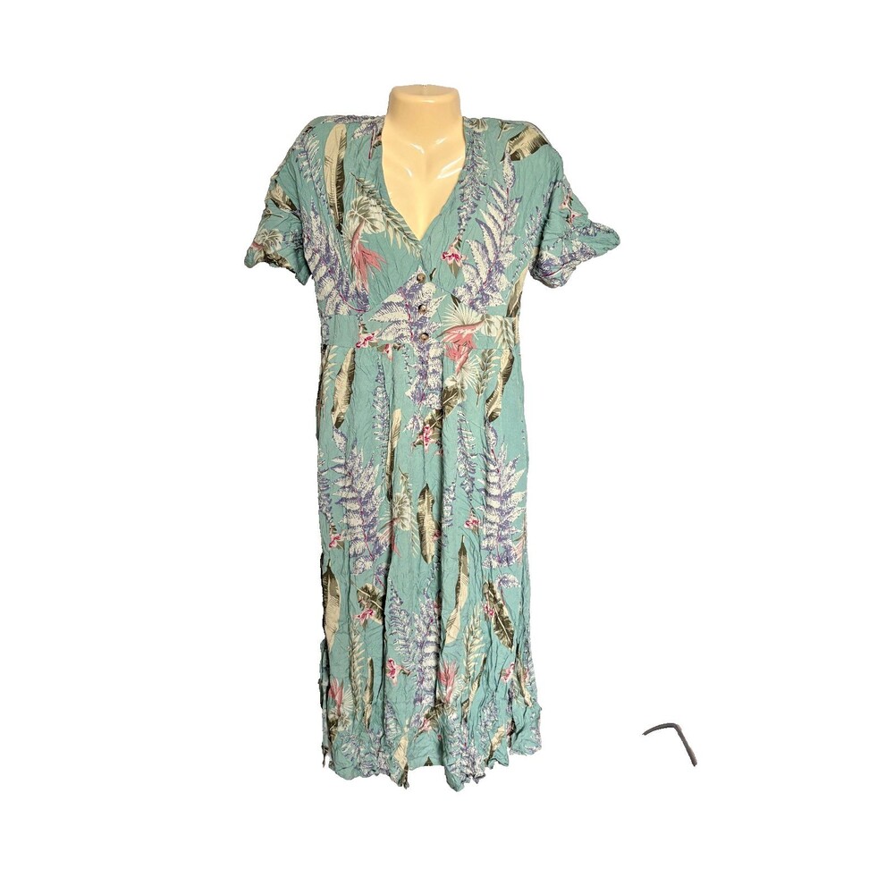 Bloomchic M 10 Floral Dress cottagecore mint green